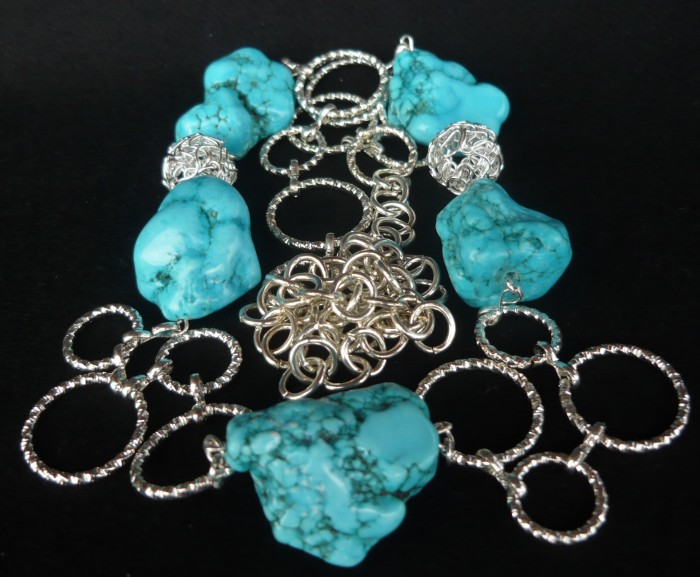 Tuscany Silver Orecchini Pendenti In Argento Sterling 925 Con Perline Turchesi Per Donna