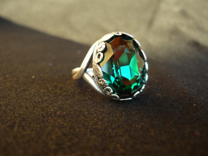 anello swarovski smeraldo 1