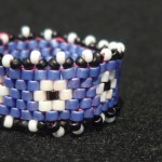 Anello_peyote_viola_fiori_1