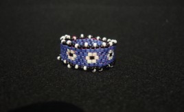 Anello_peyote_viola_fiori_3