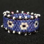 Anello_peyote_viola_fiori_3