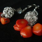 Orecchini_argento_pendenti_arancione_2