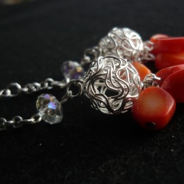Orecchini_argento_pendenti_arancione_3