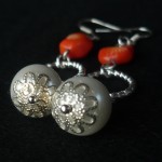 Orecchini_perla_arancione_1