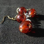 Orecchini_arancione_pois_neri_3