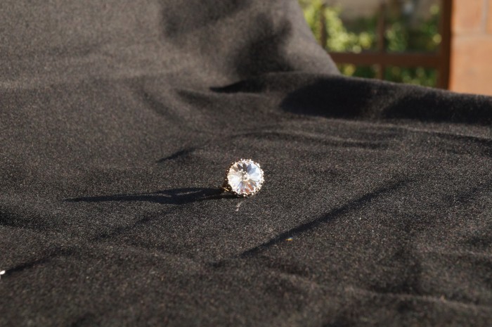 Anello swarovski rotondo cristallo 1