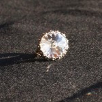 Anello swarovski rotondo cristallo 1