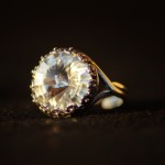 Anello swarovski rotondo cristallo 4