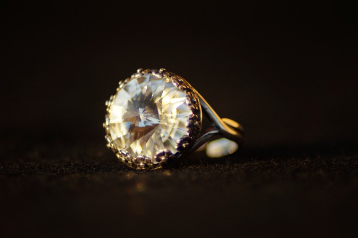 Anello swarovski rotondo cristallo 4
