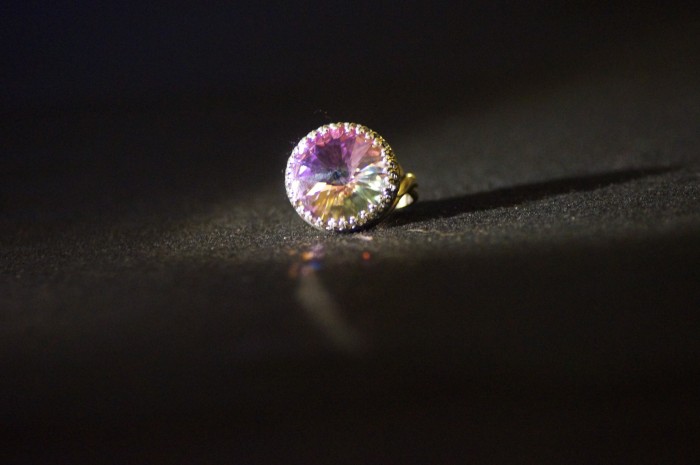 Anello anticato rivoli rosa 2