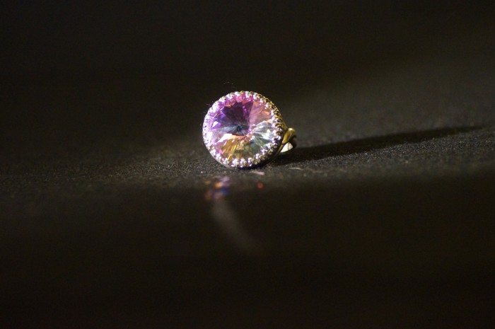 Anello anticato rivoli rosa 3