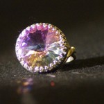 Anello anticato rivoli rosa 3