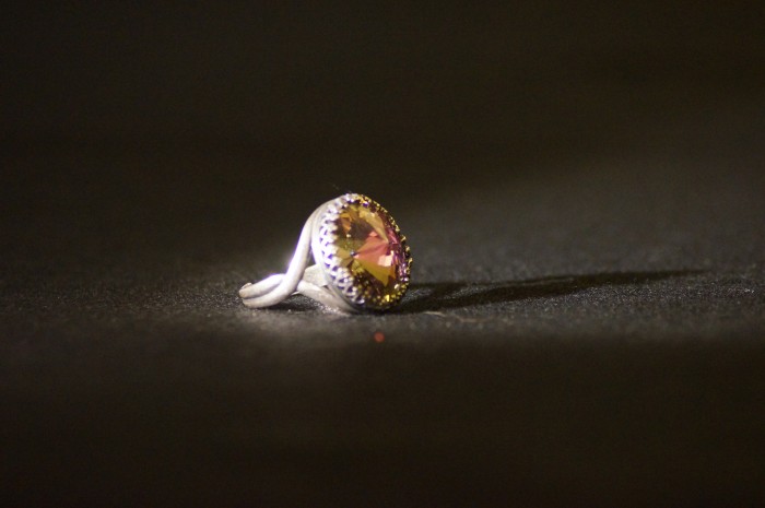 Anello anticato rivoli rosa 4