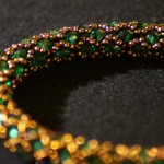 Braccialetto_swarovski_verde_bronzo_1