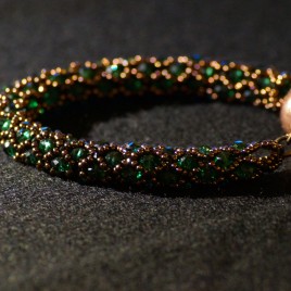 Braccialetto_swarovski_verde_bronzo_4